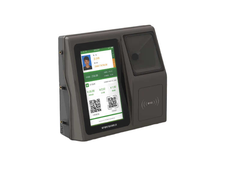 Wall-mounted barcode payment terminal