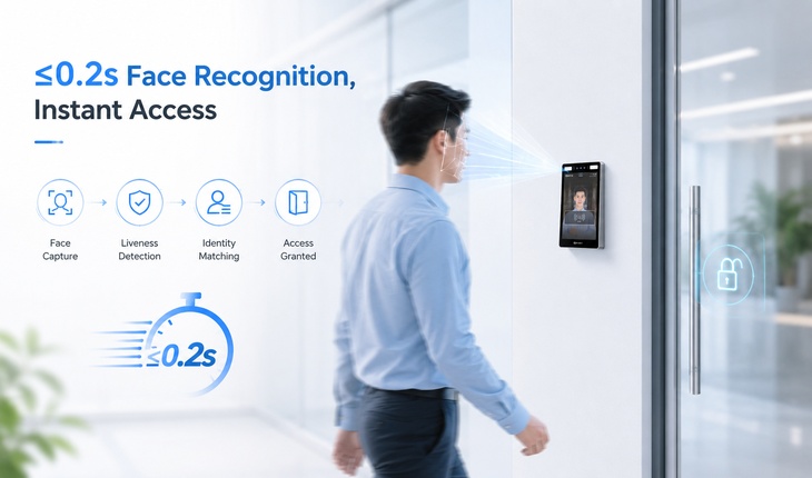 Precise Facial Recognition with Instant Access in ≤0.2s