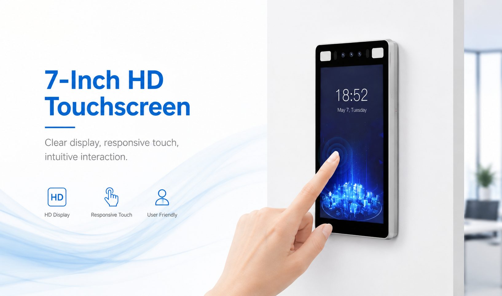 7-Inch HD Touchscreen with Intuitive Interaction