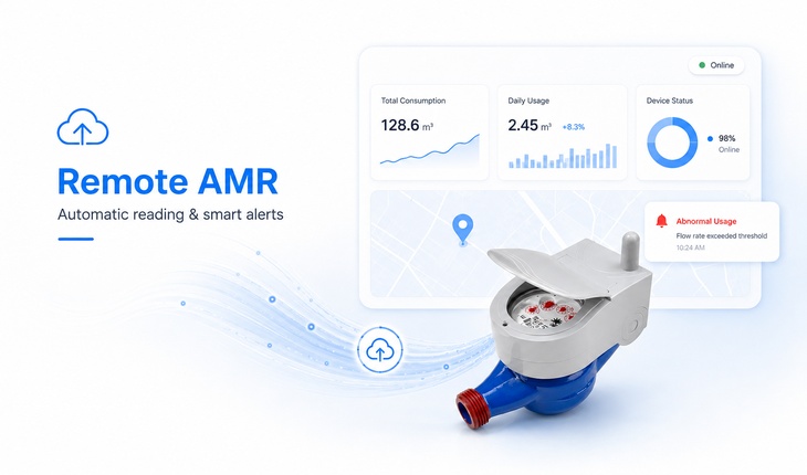 Remote Automatic Meter Reading (AMR) and Monitoring Alerts