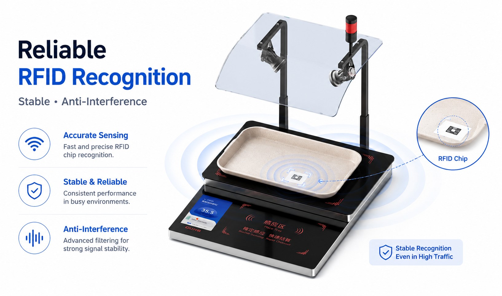Highly Reliable Tray Recognition Hardware