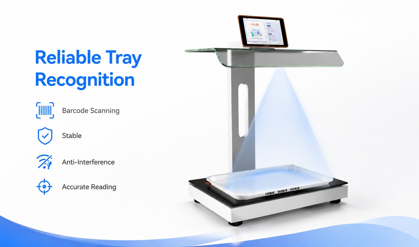 Highly Reliable Tray Recognition Hardware (RFID / Barcode Dual Solution)